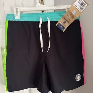 Chubbies Black, Green, and Pink Athletic Shorts